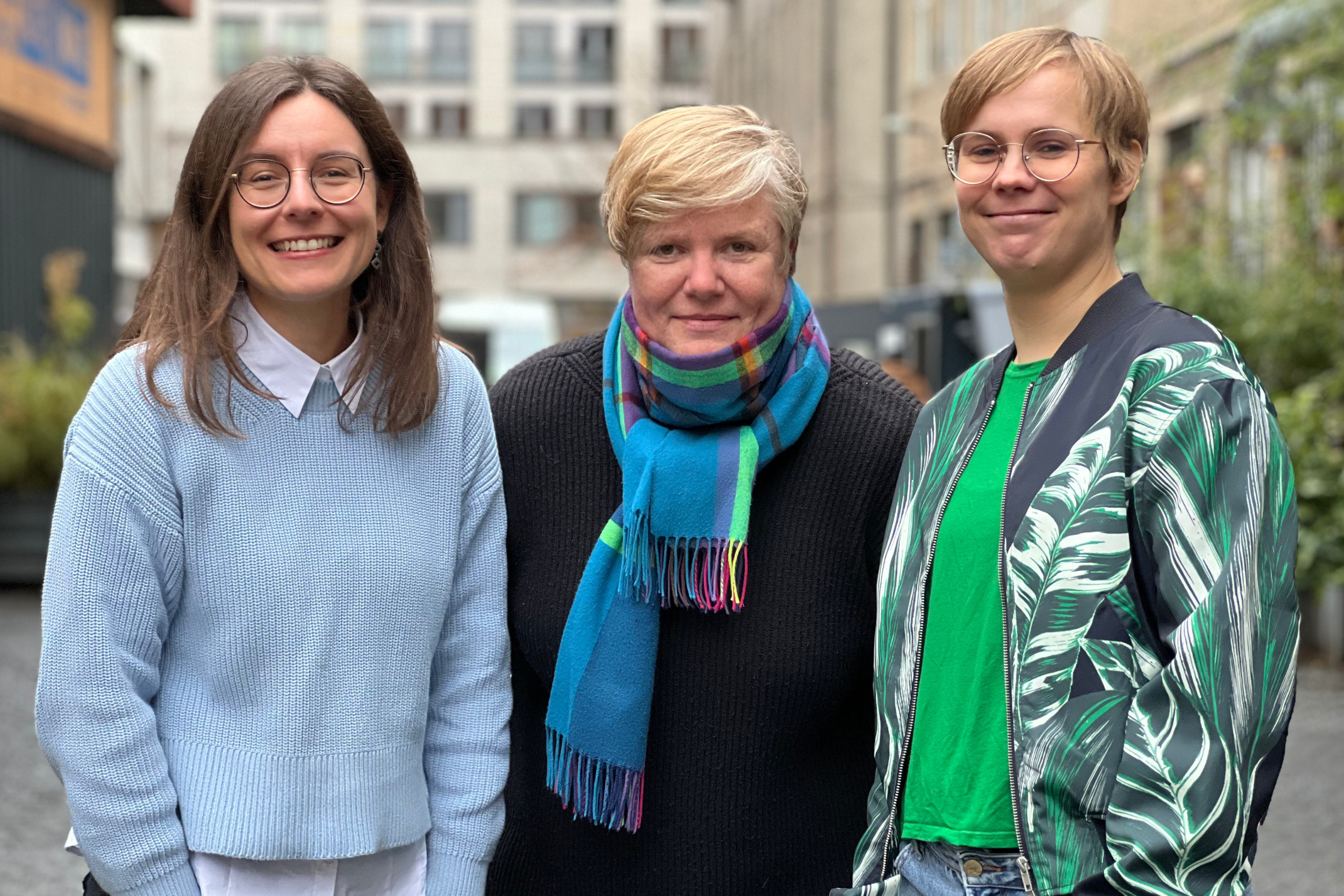 Das Team von Erfahrung zählt. Von linkes nach rechts: Sarah, Sonja und Jana.